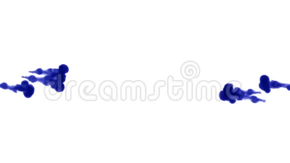 白底蓝墨水3d渲染使用lumamatte多次喷墨3视频的预览图