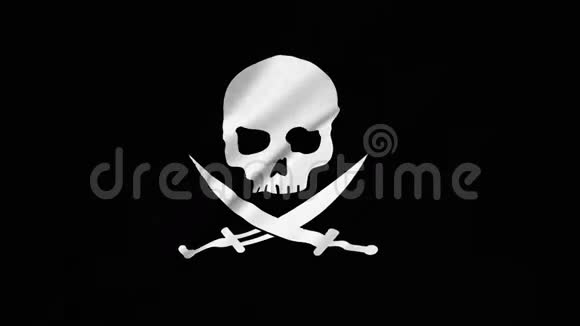 卡利科杰克拉克汉姆电脑动画二合一的海盗旗视频的预览图