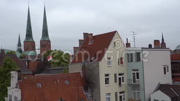 吕贝克旧城景视频的预览图