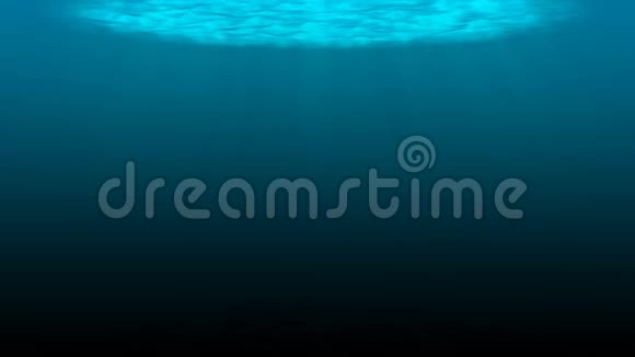 水下录像有空框的水下风景海军蓝视频的预览图