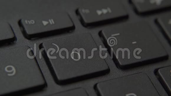 手指按键盘上有数字的按钮视频的预览图