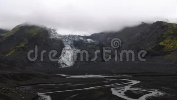 冰岛冰川时间推移视频的预览图
