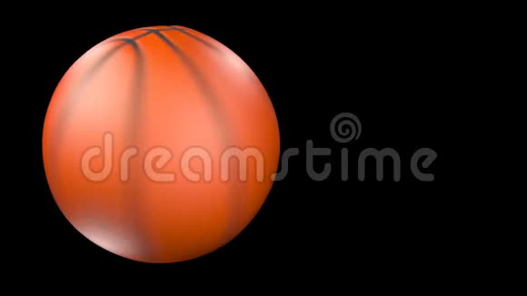 具有动态速度变化和角度的旋转篮球视频的预览图