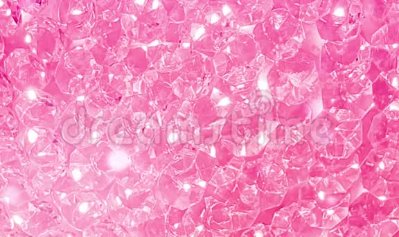 闪闪发光的粉红色钻石闪闪发光的莱茵石视频的预览图