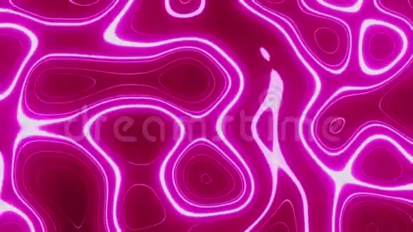 流行的奇妙运动抽象全息背景波状时尚纺织霓虹灯3渲染视频的预览图