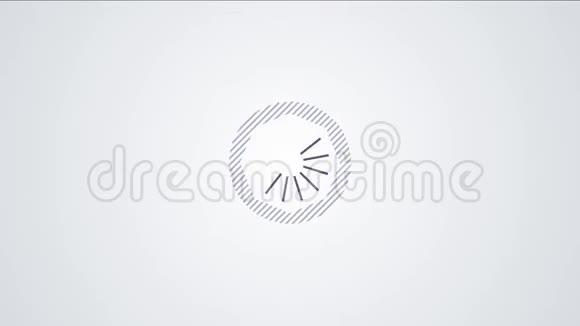 灰色背景在框架的中心圆圈动画视频的预览图