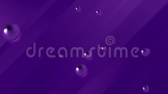 深色紫罗兰色极小抽象运动背景与圆珠视频的预览图