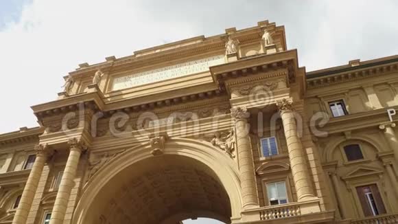 佛罗伦萨共和国广场大门托斯卡纳视频的预览图
