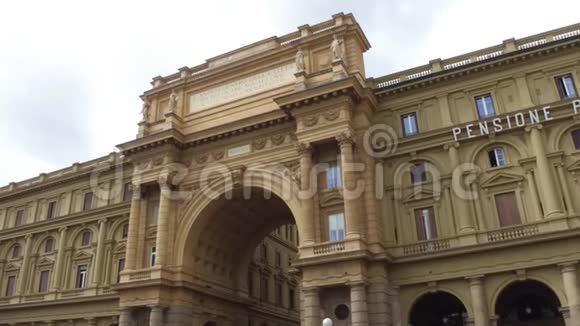 佛罗伦萨共和国广场大门托斯卡纳视频的预览图
