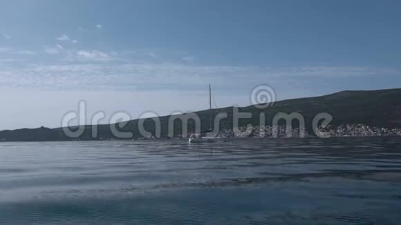 亚得里亚海的游艇景观视频的预览图