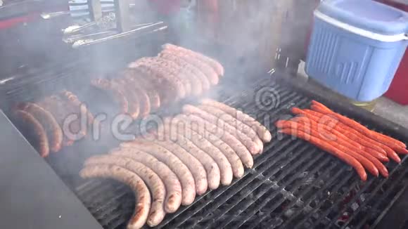 烤肉架上的肉视频的预览图