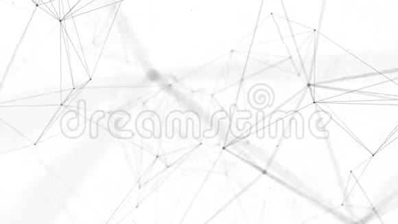 抽象干净的黑白低聚波多边形视频的预览图