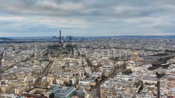巴黎日落时间流逝视频的预览图