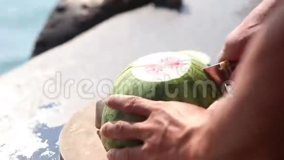 大刀切大红西瓜视频的预览图