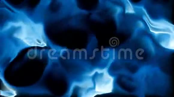 蓝色丝质抽象火焰圈视频的预览图