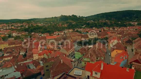 罗马尼亚特兰西瓦尼亚西希索拉市全景视频的预览图