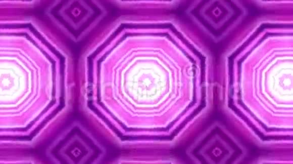 动画紫色万花筒背景视频的预览图