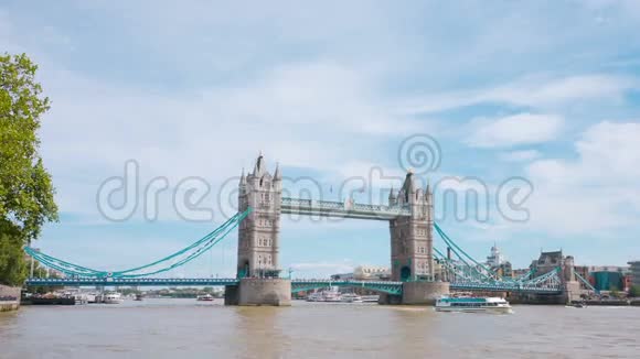 伦敦塔桥著名的旅游景点地标视频的预览图