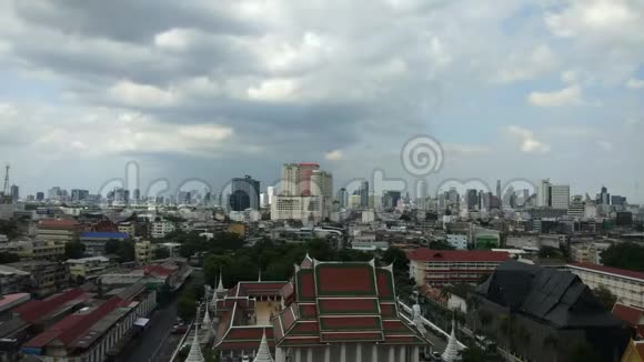 泰国曼谷天际线的时间流逝视频的预览图