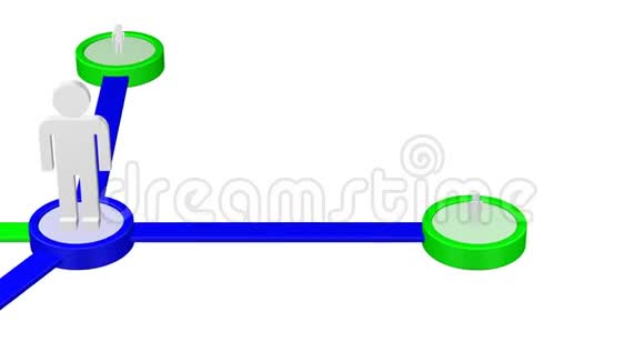 社交网络日益增长的联系3D绘制视频的预览图