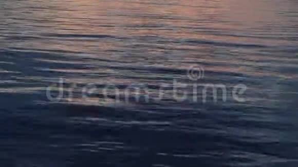大河上美丽的日落视频的预览图