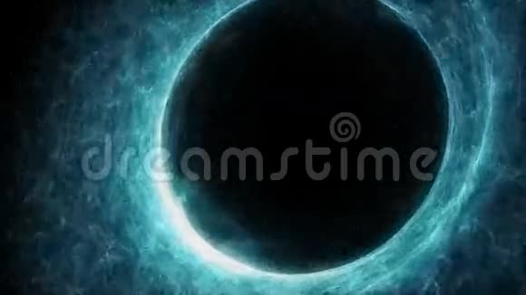 抽象蓝色粒子环与马特视频的预览图