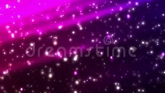 完美的无缝环带在闪闪发光的球体后面的紫色光线视频的预览图