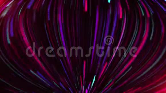 抽象宇宙背景与创造力WARP进入其他星系的光速霓虹灯以多种颜色发光在莫蒂视频的预览图