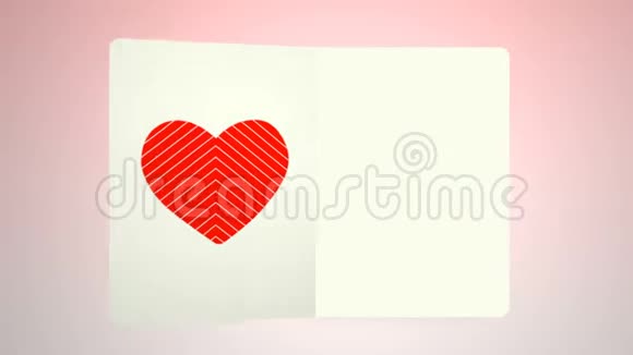 一封以情人节主题为封面的动画信是情侣情人节的理想视频的预览图