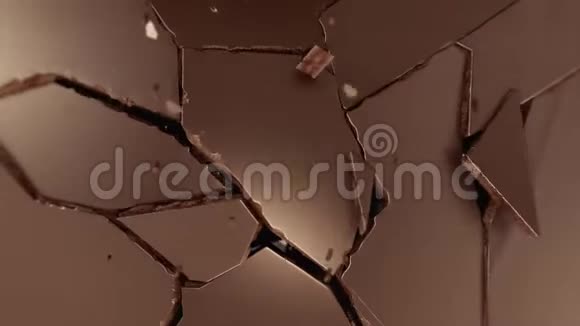 牛奶巧克力骨折液体巧克力3D视频的预览图