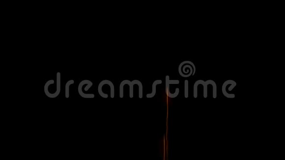 在黑色背景上隔离的连续烟花截击三维动画三维渲染关闭视图金色红色6视频的预览图