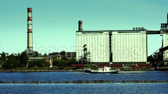 港口景观工业景观视频的预览图