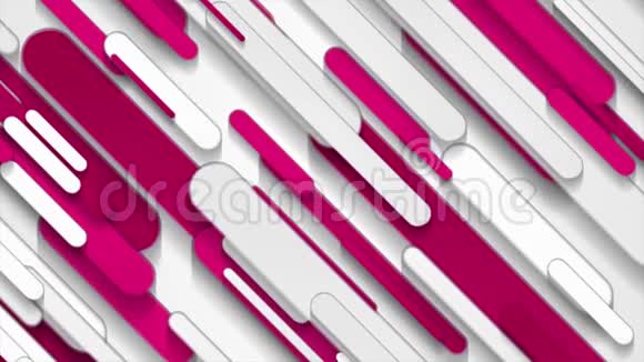 粉色和灰色条纹抽象技术运动背景视频的预览图