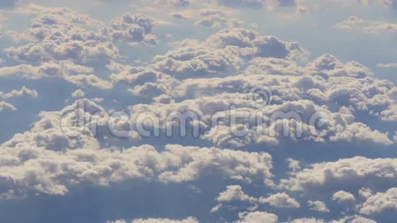 夏季日落多云天空喷射平原4k美国视频的预览图