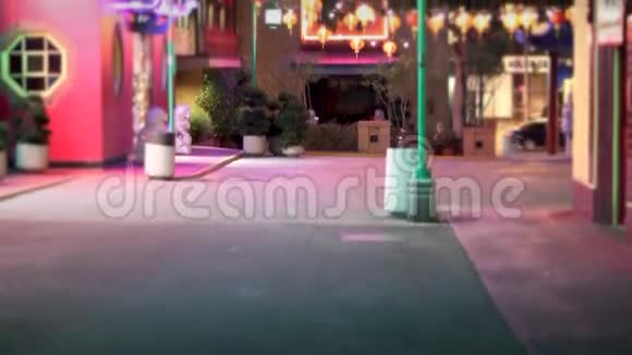唐人街洛杉矶之夜视频的预览图