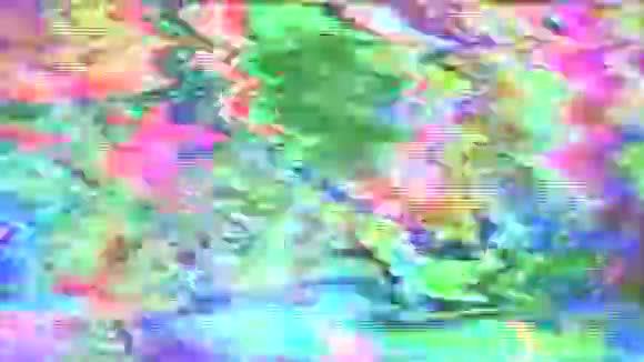 振动误差数据动态怀旧彩虹背景视频的预览图