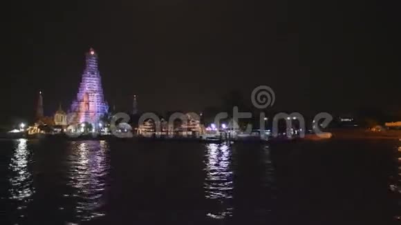 从潮法拉河欣赏曼谷夜景视频的预览图