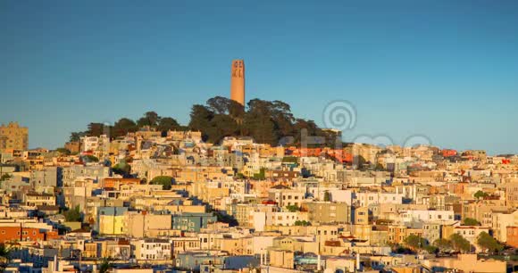 旧金山日落到夜晚视频的预览图