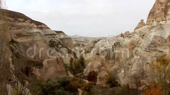 玫瑰瓦利在卡帕多西亚土耳其秋季视频的预览图