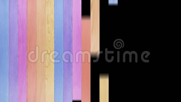 彩虹彩色木制面板过渡视频的预览图