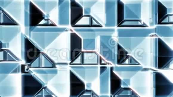 蓝色玻璃34k60fps平铺蓝色3Dish表面视频背景循环视频的预览图