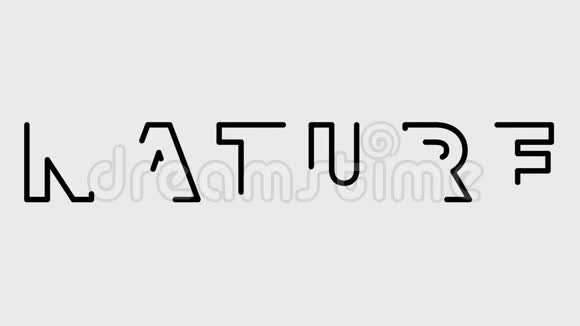大自然这个词的动画视频的预览图