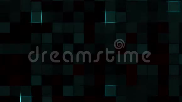 动画背景黑暗方块视频的预览图