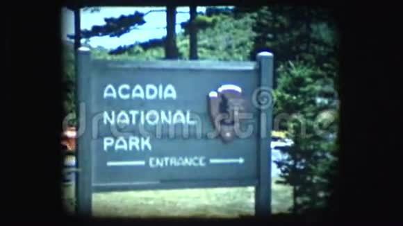 阿卡迪亚国家公园8毫米老式镜头视频的预览图