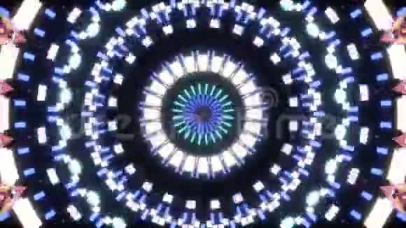 透明背景下的运动形状万花筒阿尔法通道环视频的预览图