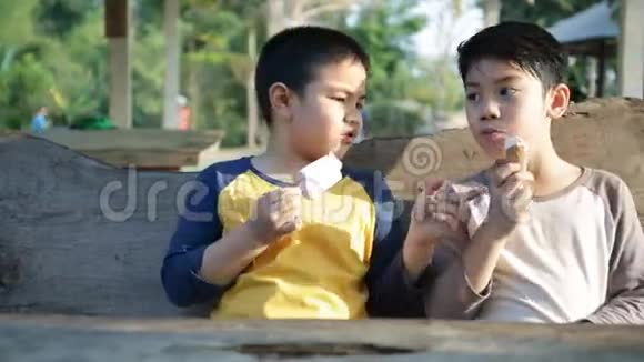 亚洲小孩喜欢一起吃冰淇淋视频的预览图