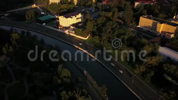 莫斯科建筑鸟瞰图视频的预览图