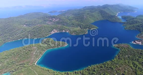美丽的Mljet岛又称克罗地亚绿岛视频的预览图