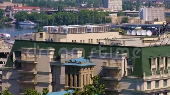 Dnieper路堤全景视频剪辑视图视频的预览图