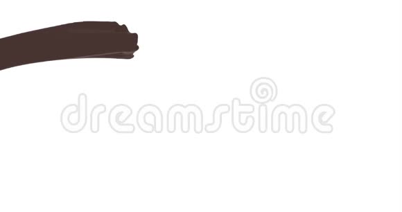 黑色背景下的巧克力很棒的背景巧克力漩涡现实的巧克力飞溅油漆飞溅布朗视频的预览图